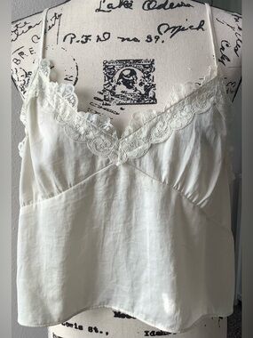 Abound Cream Lace-Trim Cami size XL